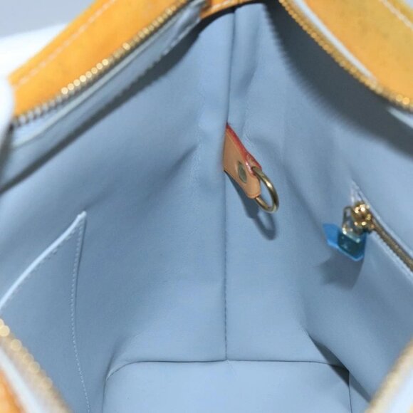 LOUIS VUITTON Monogram Vernis Houston Hand Bag Gris M91053 LV Auth 101664 - Picture 12 of 16